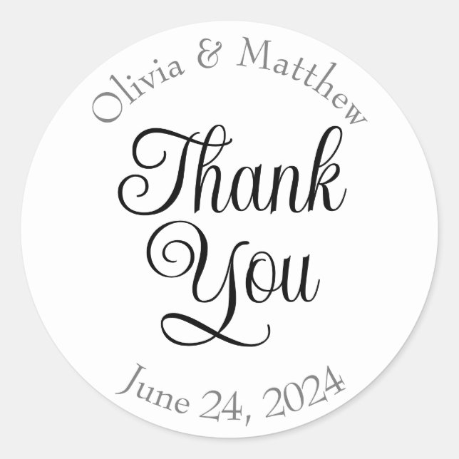 Adesivo Redondo Muito obrigado. (Frente)