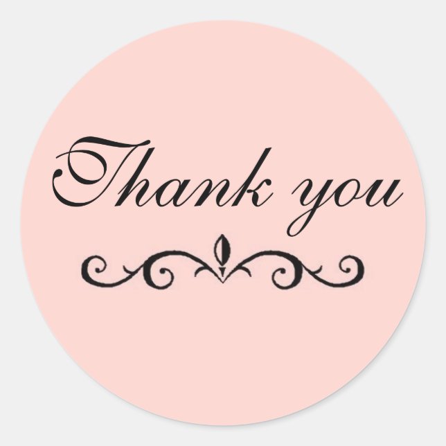 Adesivo Redondo Muito obrigado. (Frente)