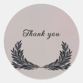 Adesivo Redondo Muito obrigado.