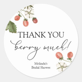 Adesivo Redondo Muito obrigado Berry