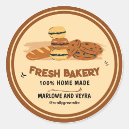 Adesivo Redondo Muito obrigado, Design elegante e elegante