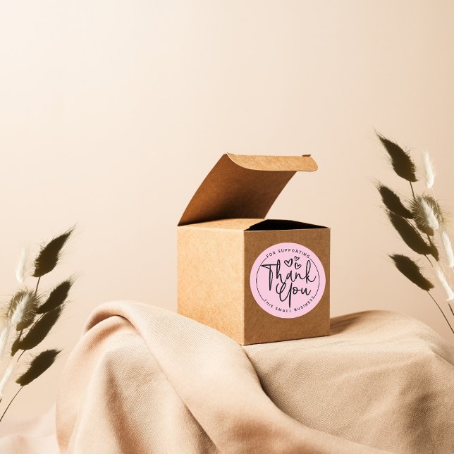 Adesivo Redondo Muito Obrigado Por Apoiar A Minha Pequena Empresa (Criador carregado)