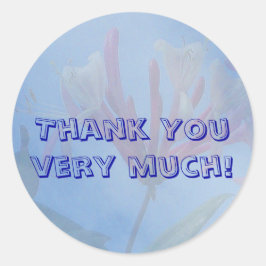 Adesivo Redondo Muito obrigado, Sticker