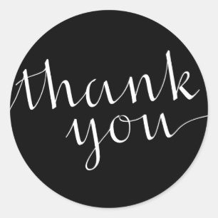 Adesivo Redondo Muito Obrigado, Stickers