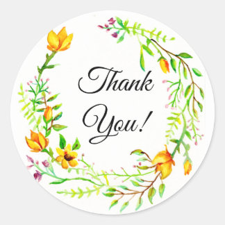 Adesivo Redondo Muito Obrigado, Stickers