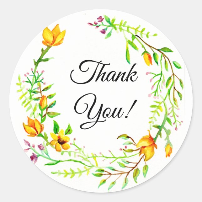 Adesivo Redondo Muito Obrigado, Stickers (Frente)