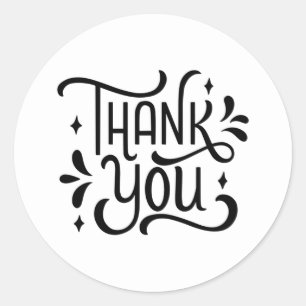 Adesivo Redondo Muito Obrigado, Stickers