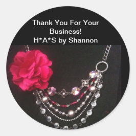 Adesivo Redondo Muito Obrigado, Stickers