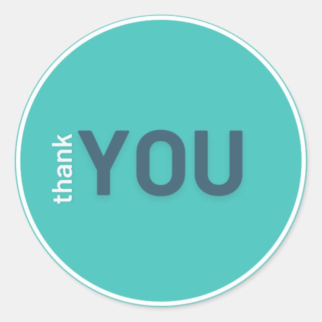 Adesivo Redondo Muito Obrigado, Stickers (Frente)