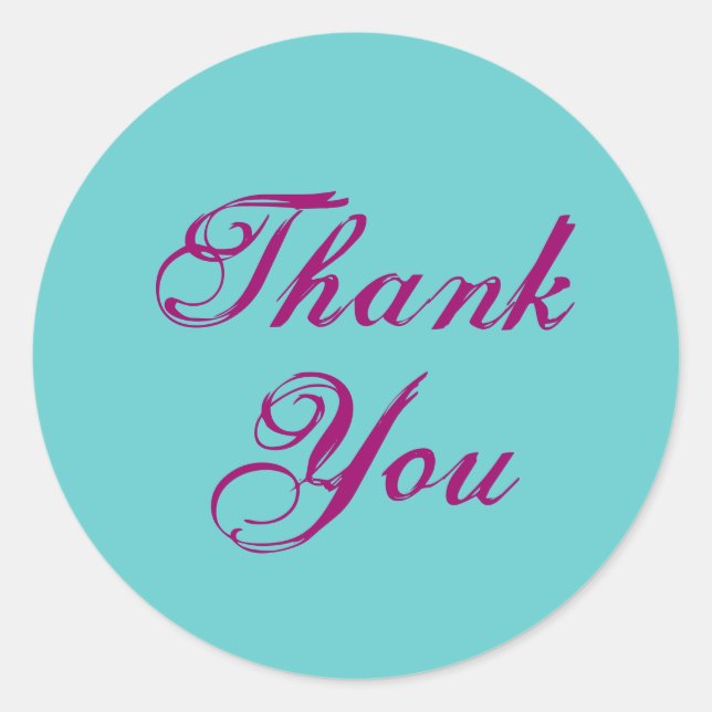 Adesivo Redondo Muito Obrigado, Stickers (Frente)