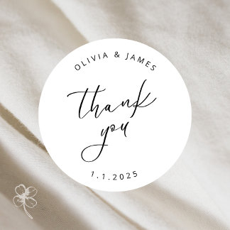 Adesivo Redondo Muito Obrigado, Stickers