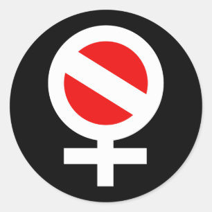 Adesivo Redondo Mulher do mergulhador