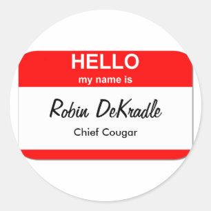 Adesivo Redondo Mulher do puma