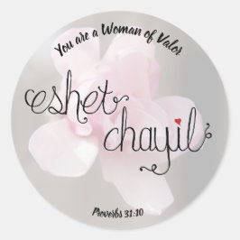 Adesivo Redondo Mulher do Vinheta