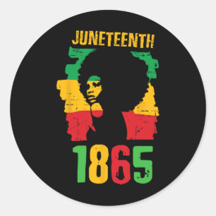 Adesivo Redondo Mulheres 1865 celebram o Dia da Liberdade na Améri