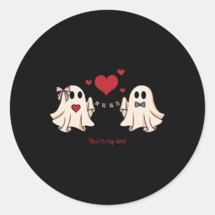 Adesivo Redondo Mulheres bonitas. Você é o meu "Boo Ghost Cute Spo