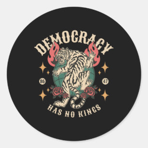 Adesivo Redondo Mulheres Do Lgbt Anti-Trump Feministas Nos Estados