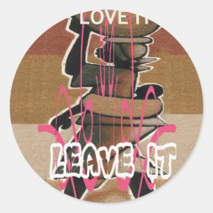 Adesivo Redondo Mulheres e crianças A vida não é justa; acostume-s