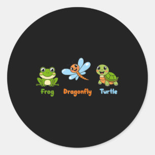 Adesivo Redondo Mulheres Engraçadas Sutil Sapo de Humor Político D