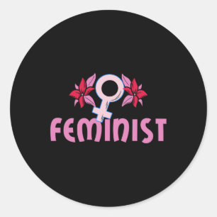 Adesivo Redondo Mulheres Feministas Fortes