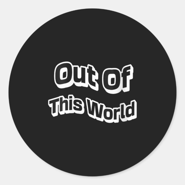 Adesivo Redondo Mulheres Fora Da Galáxia Cósmica Vibes Intergal (Frente)