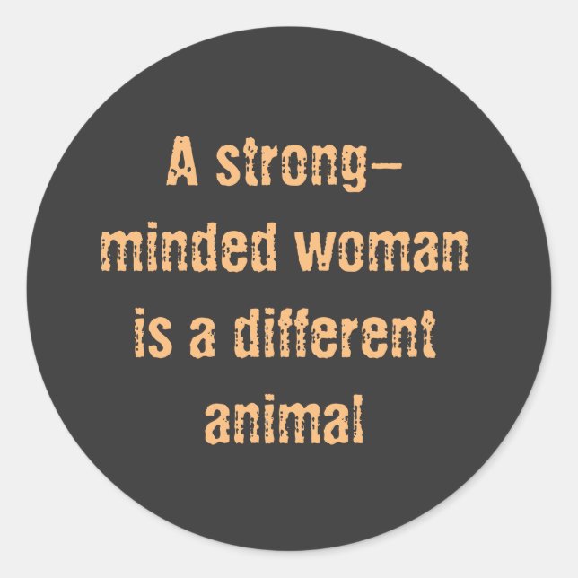 Adesivo Redondo Mulheres Fortes, Palavras Motivacionais com Texto  (Frente)