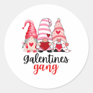 Adesivo Redondo Mulheres Galentine Namorados Engraçado Dia das Mul