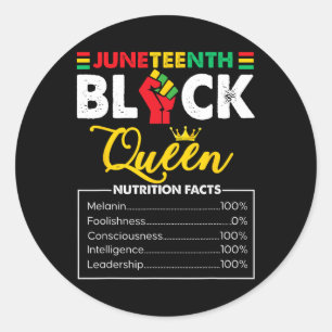 Adesivo Redondo Mulheres Junta de Nutrição Rainha Negra Africana