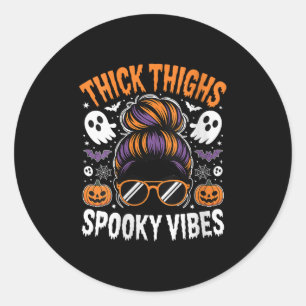 Adesivo Redondo Mulheres Mensageiras Coxas Espessas Brancas Estrag