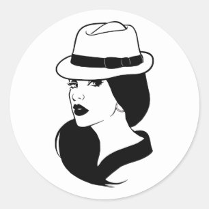 Adesivo Redondo Mulheres mexicanas latinas enfrentam arte
