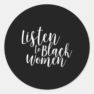 Adesivo Redondo Mulheres Negras Intersecam Feministas Bipoc