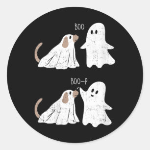 Adesivo Redondo Mulheres Retro Vintage Boo Boop Fantasma E Cachorr