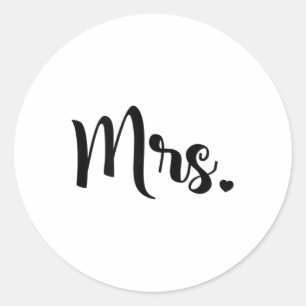 Adesivo Redondo Mulheres Sra. Noivado Wedding Chá de panela Bride