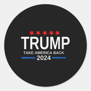 Adesivo Redondo Mulheres Trump 2024 Retomam A Eleição Americana