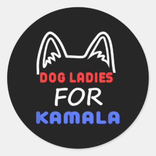 Adesivo Redondo Mulheres Votam A Eleição De Kamala Eua 2024