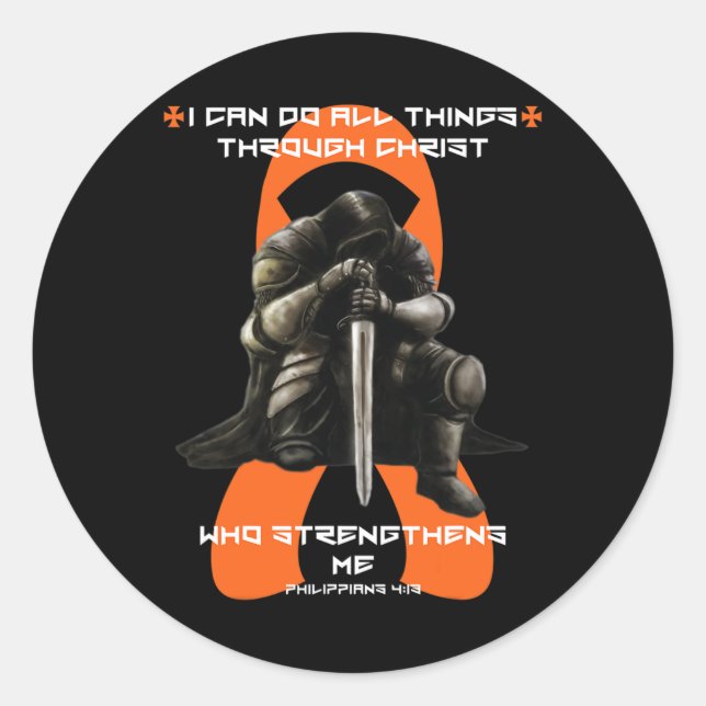 Adesivo Redondo Múltiplos Homens Esclerose Oferece Consciência Ao  (Frente)