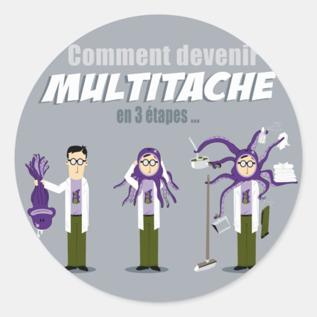 Adesivo Redondo Multitâche (Frente)