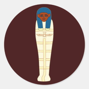 Adesivo Redondo Múmia egípcia egypt mummy