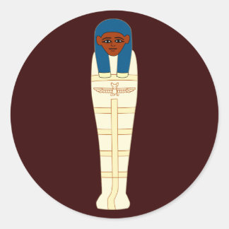 Adesivo Redondo Múmia egípcia egypt mummy