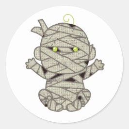 Adesivo Redondo Mummy Baby Eyes Green ID683