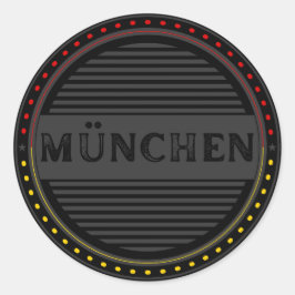 Adesivo Redondo München City Pride Emblem – German Identity