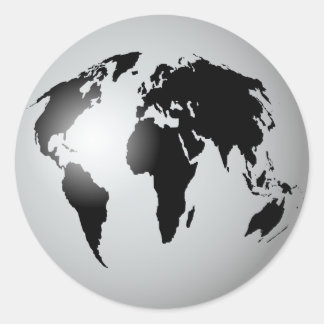 Adesivo Redondo Mundo