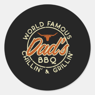 Adesivo Redondo Mundo Famosos Pais Grillin Barbecue Pais Da