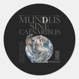Adesivo Redondo Mundus Sine Caesaribus round Sticker