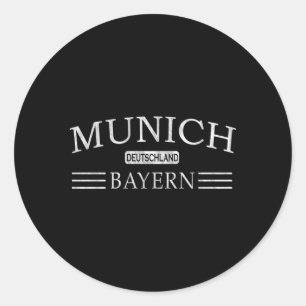 Adesivo Redondo Munich Bayern Alemanha Bavaria Gery
