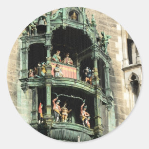 Adesivo Redondo munich News rathaus glockenspiel