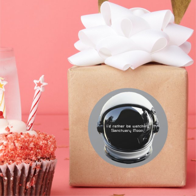 Adesivo Redondo Murderbot Sanctuary Moon Sticker (Festa)