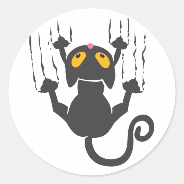 Adesivo Redondo Muro de Arranque de Gato de Cartografia - Escolha  (Frente)