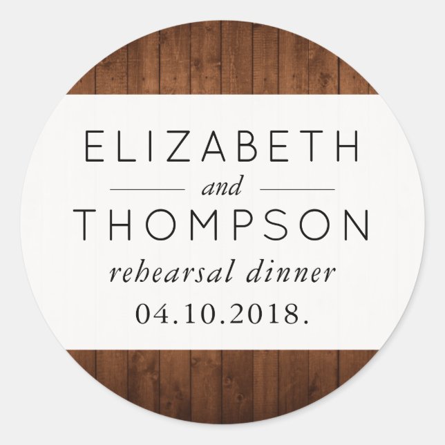 Adesivo Redondo Muro De Barn, Conselhos De Madeira, Aviões, Casame (Frente)