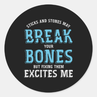 Adesivo Redondo Muscles Bone Surgeon Orthopedic Gift Stick And Sto